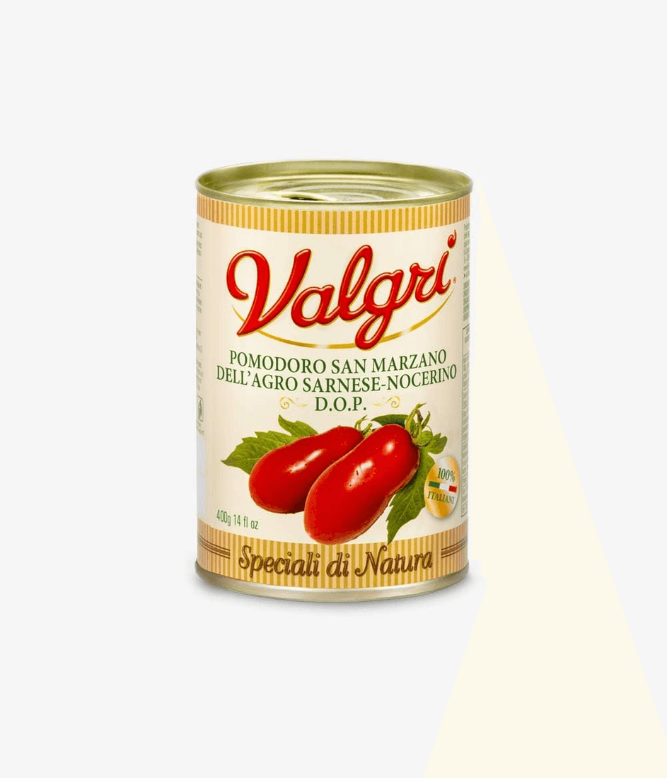 Lata blanca de tomate Valgrì San Marzano DOP