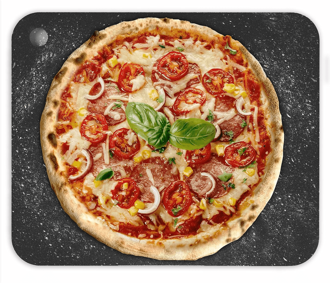 Plancha rectangular de acero al carbono para pizza Chef Pomodoro