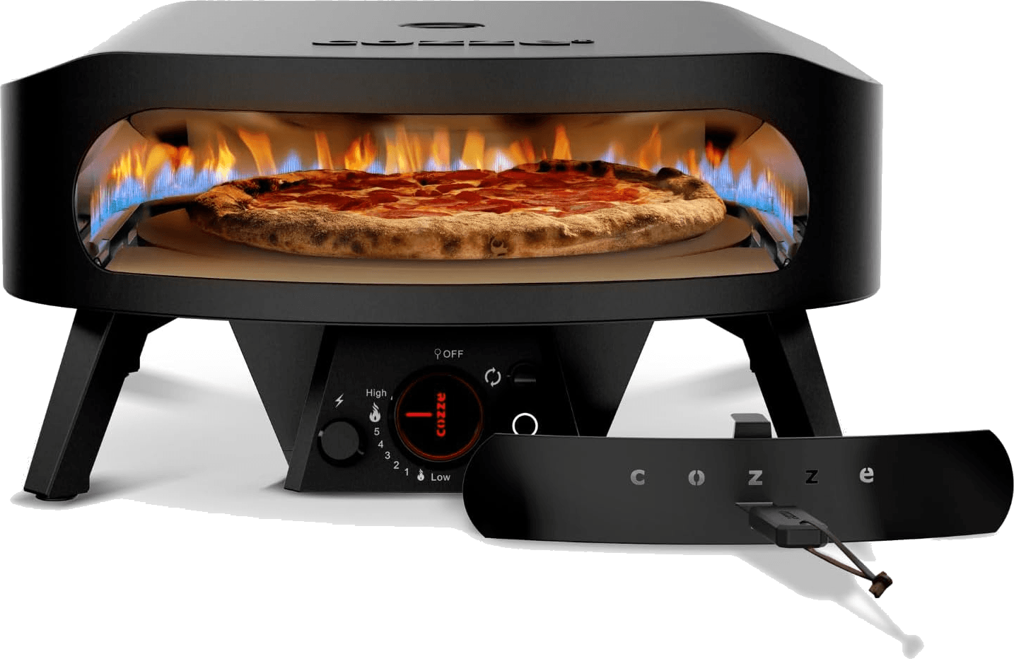 Horno de gas Cozze 17 con piedra giratoria